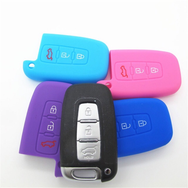 Áo silicon bọc bảo vệ khoá smartkey KIA 3 nút