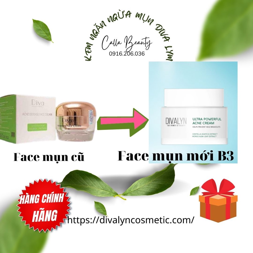 Kem face ngăn ngừa mụn Diva Lyn
