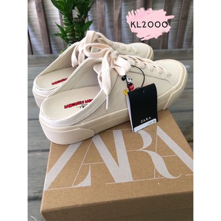 Giày đạp gót ZARA hoạ tiết chuột MICKEY [ full tag ]