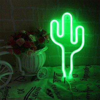 Đèn Led Neon Trang Trí Hình Cây Xương Rồng