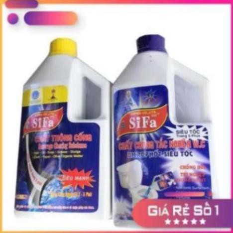 Chất thông tắc bồn cầu siêu tốc 1400ml - dung dịch thông bồn cầu cống đa năng