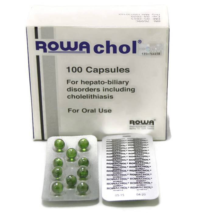 Rowachol hộp to 100 viên - hết sỏi đường mật nhập khẩu từ Ireland