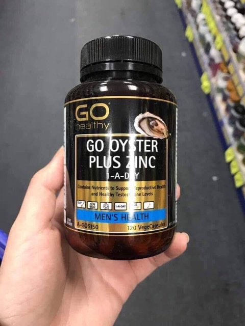 Hàu đen Go Oyster Plus ZinC 120 viên Úc, hàu Go Healthy