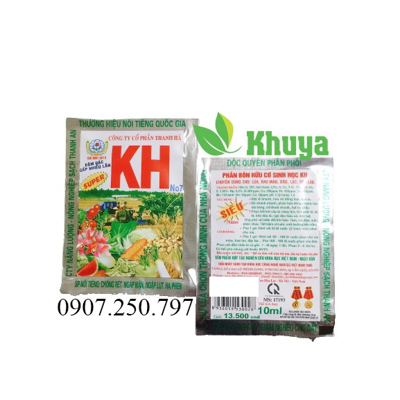 Phân bón hữu cơ sinh học KH 10ml