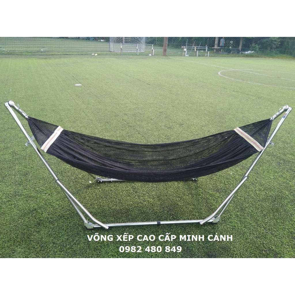 ▤♂✕Khung võng xếp xi inox tay cong cao cấp hàng xuất khẩu_Võng Thảo Điều