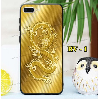 Ốp iPhone 6 Plus - iPhone 6s Plus - iPhone 7 Plus - iPhone 8 Plus - iPhone 5/5s - iPhone 6/6s - iPhone 7/8 in Rồng Vàng.