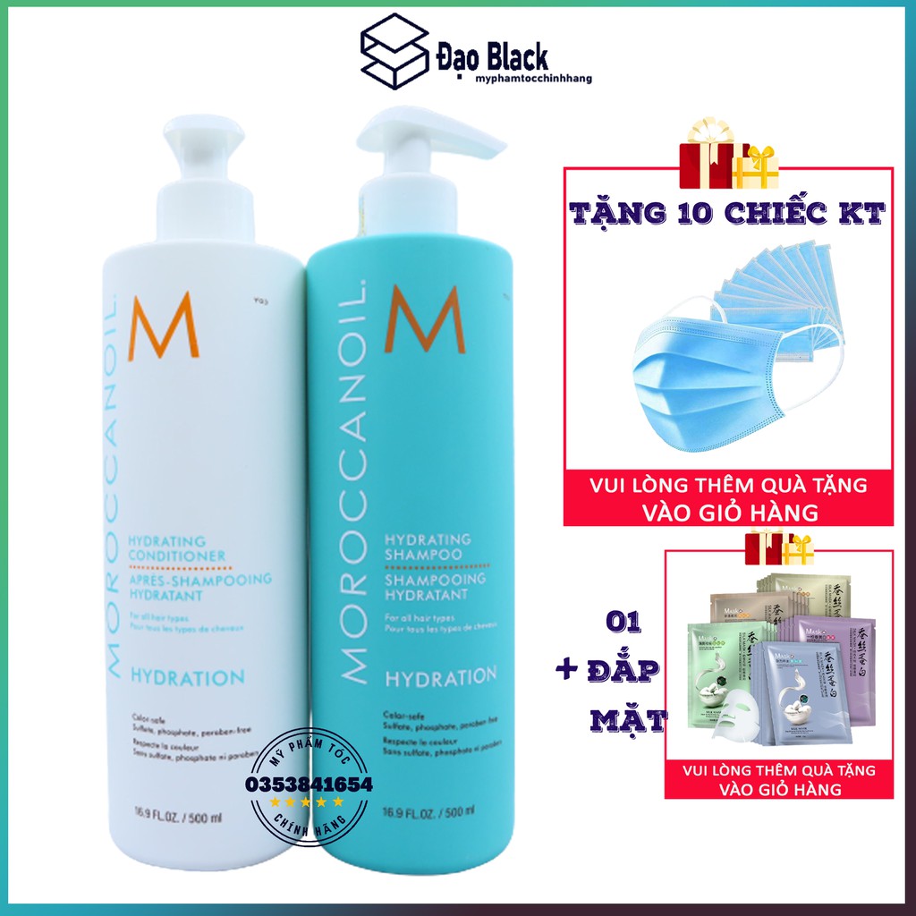 Moroccanoil Shampo hydration dầu gội moroccanoil chính hãng, Mỹ phẩm tóc yến nhi DG10