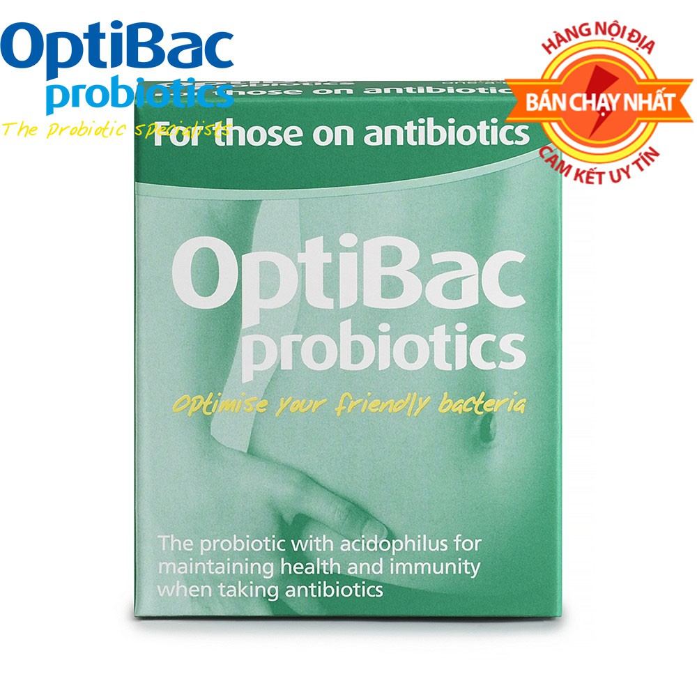 Men vi sinh Optibac phòng tác dụng phụ của kháng sinh (Optibac for those on antibiotics)