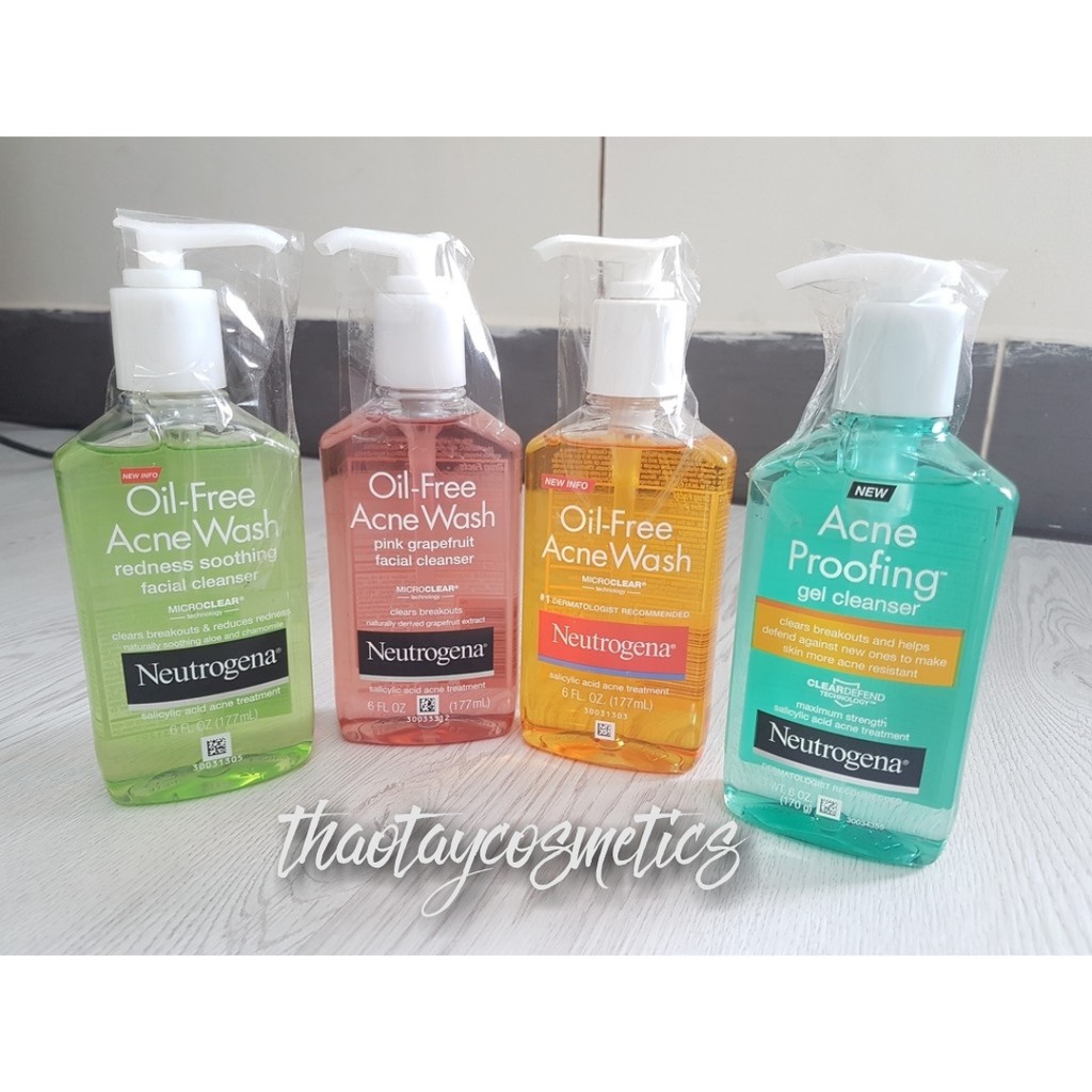 [Hàng Mỹ] Sữa rửa mặt làm giảm mụn Neutrogena Oil-Free Acne Wash (177ml) | BigBuy360 - bigbuy360.vn