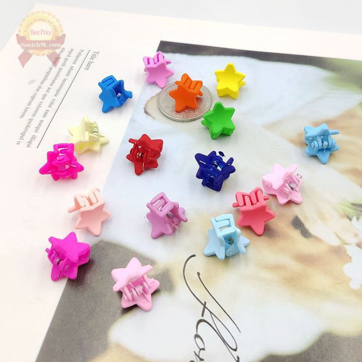 Cặp tóc càng cua cho bé gái hình bông hoa ngôi sao mini