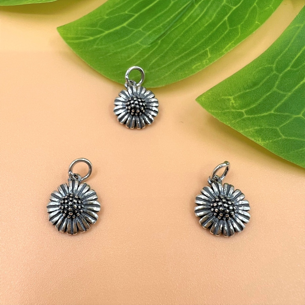 Charm móc treo hoa hướng dương bạc thái - Charm Bạc 925 - Mã CA295