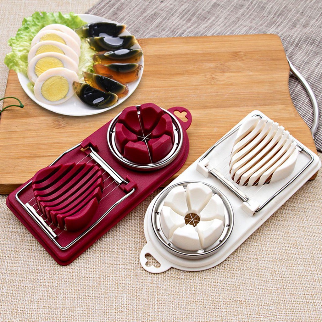Dụng Cụ Cắt Lát Trứng / Phô Mai Đa Năng Bằng Dây Thép Không Gỉ