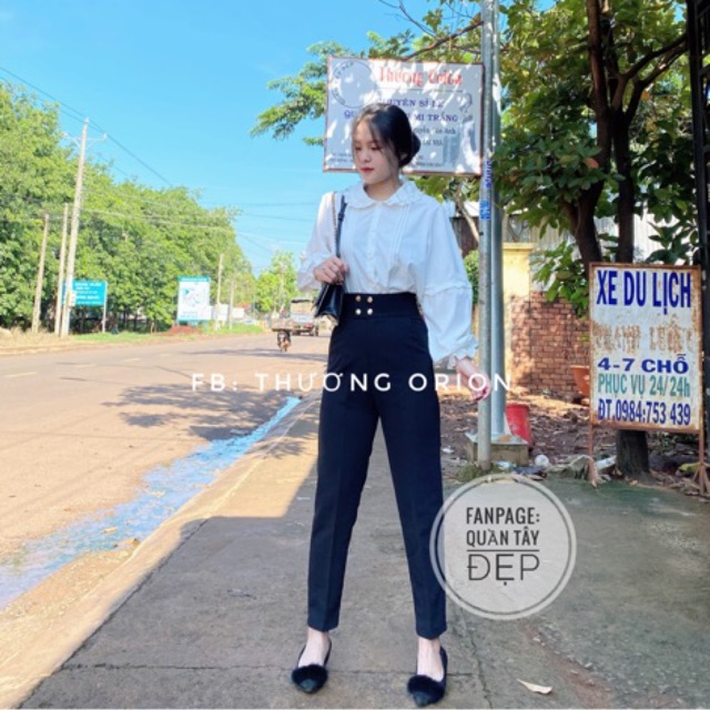 Quần MS12 DẠNG DÀI - ảnh chụp thật- đai cao