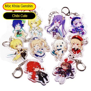 Móc khoá Genshin Impact Chibi Loại Cao Cấp Chính Hãng