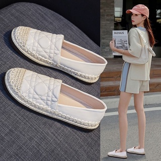 35-39 Nữ Thu Đông Mới Giày Loafer Đế Bằng Slip-on Fisherman Giày