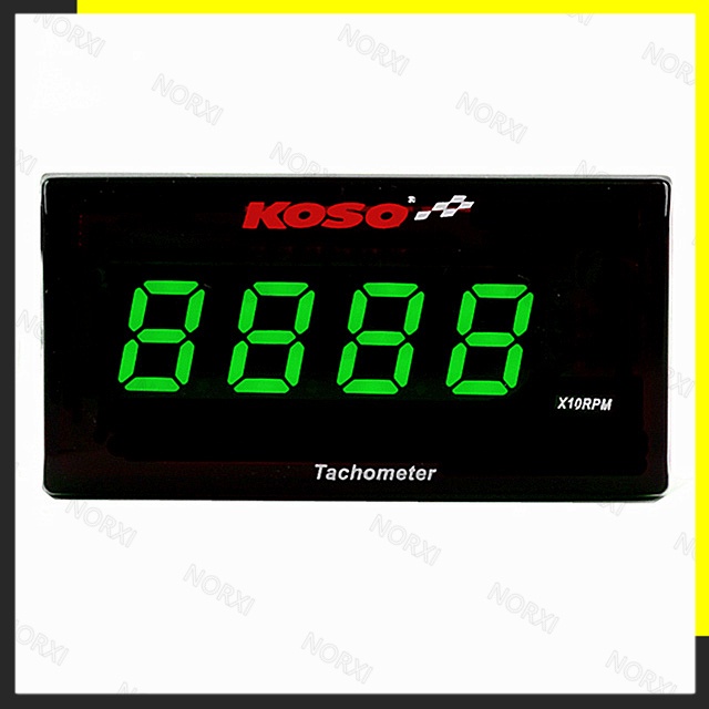 Máy đo tốc độ kế kỹ thuật số LED RPM Tester DC 8-18V cho Honda Yamaha Kawasaki