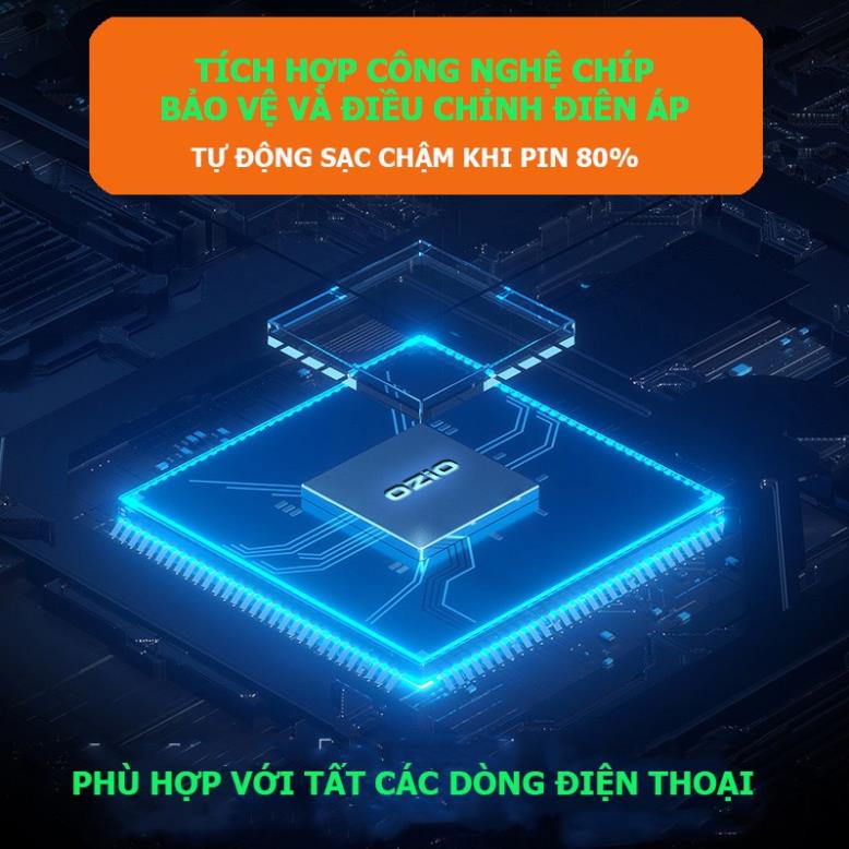 Tẩu sạc ô tô 3 cổng siêu nhanh có đồng hồ LED báo điện áp acquy, chống cháy nổ bảo vệ thiết bị