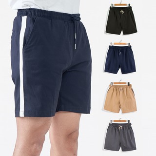 Quần short nam sọc trắng R.M Menswear chất kaki co giãn