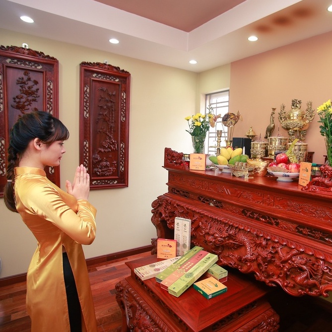 Nhang Hương Trầm Bồ Đề Tâm Thiên Nhiên An Toàn Dễ Chịu Giảm Căng Thẳng Mang Lại Tài Vượng Gói 25 Nén Dài