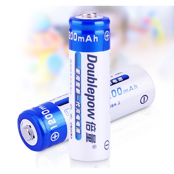 Bộ Pin sạc 4 viên AA 1200mAh Doublepow