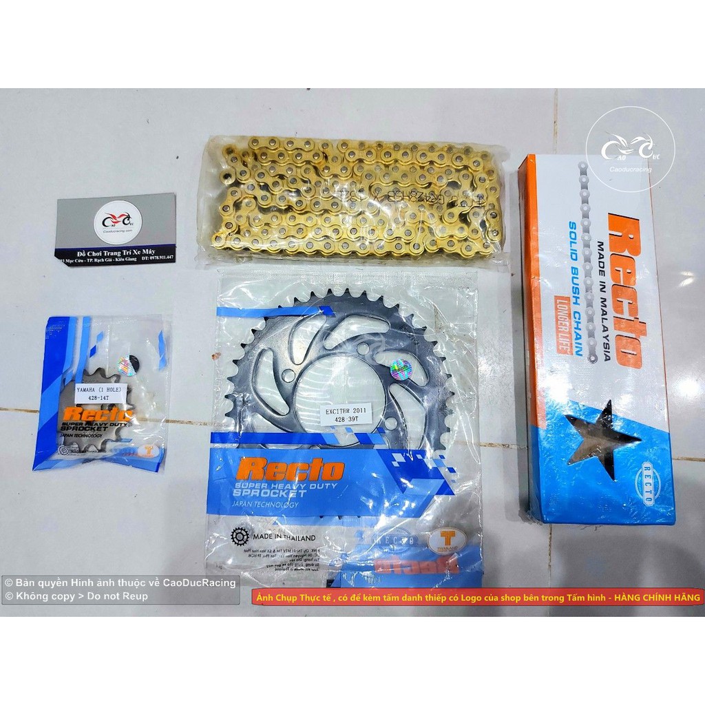 Bộ NSD EX135 Recto thái lan cả bộ nhông sên đĩa