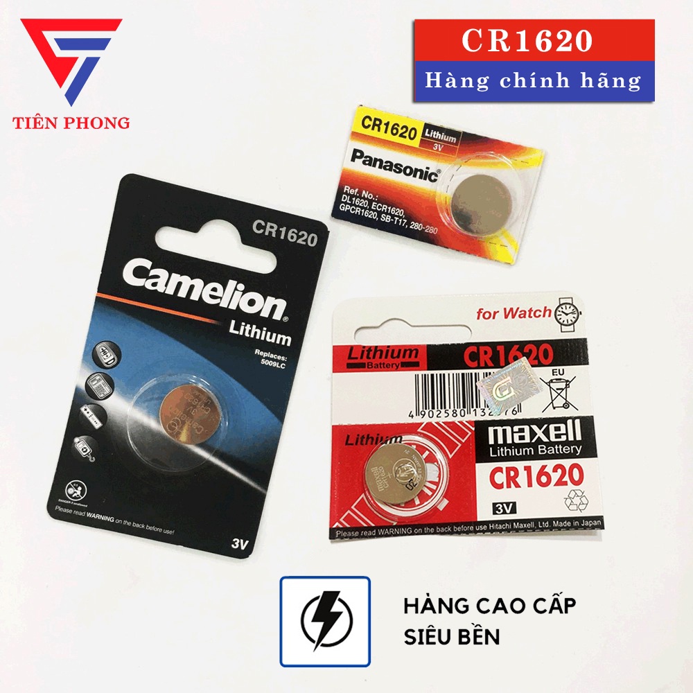 Pin CR1620 Panasonic, Camelion, Maxell Hàng Chính Hãng - Giá Tốt