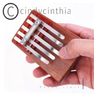 5-Key Kalimba Rosewood Mbira Children Mini Guitar Thumb Piano Traditional Musical Instrument Perfect Gift for Kids