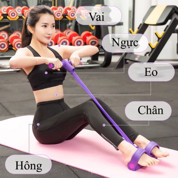 Dụng cụ tập gym Nam - Nữ -  dụng cụ tập mông, co giãn đàn hồi tập bụng mỡ thể dục đa năng giảm cân eo thon