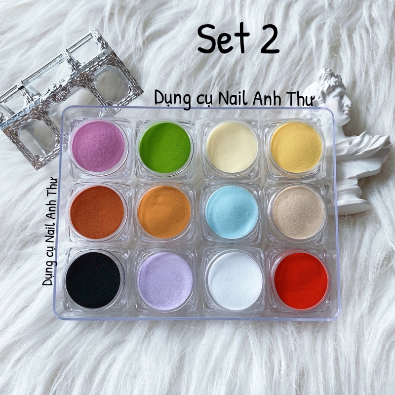 Set bột Mỹ 4in1 đắp móng, làm hoa, nhúng, đắp omber