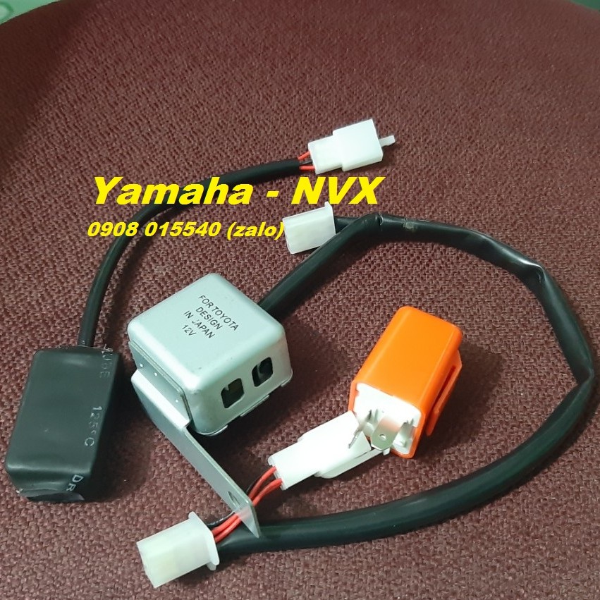 Xi nhan Ting Tong xe NVX & cục chớp Điện Tử + tích hợp Hazard công tắc Zin