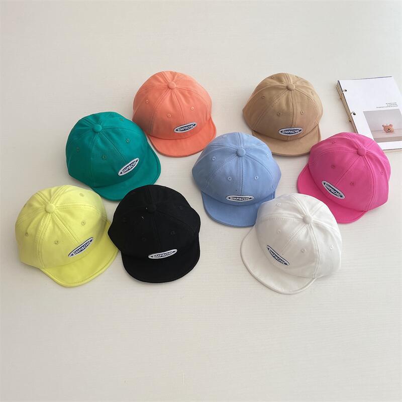 Mũ Lưỡi Trai Vành Mềm Chống Nắng In Chữ Màu Kẹo Xinh Xắn Cho Bé