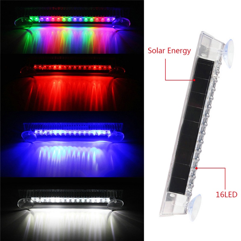 1 Đèn LED Cảnh Báo Chống Trộm 16 Bóng LED Cho Xe Hơi