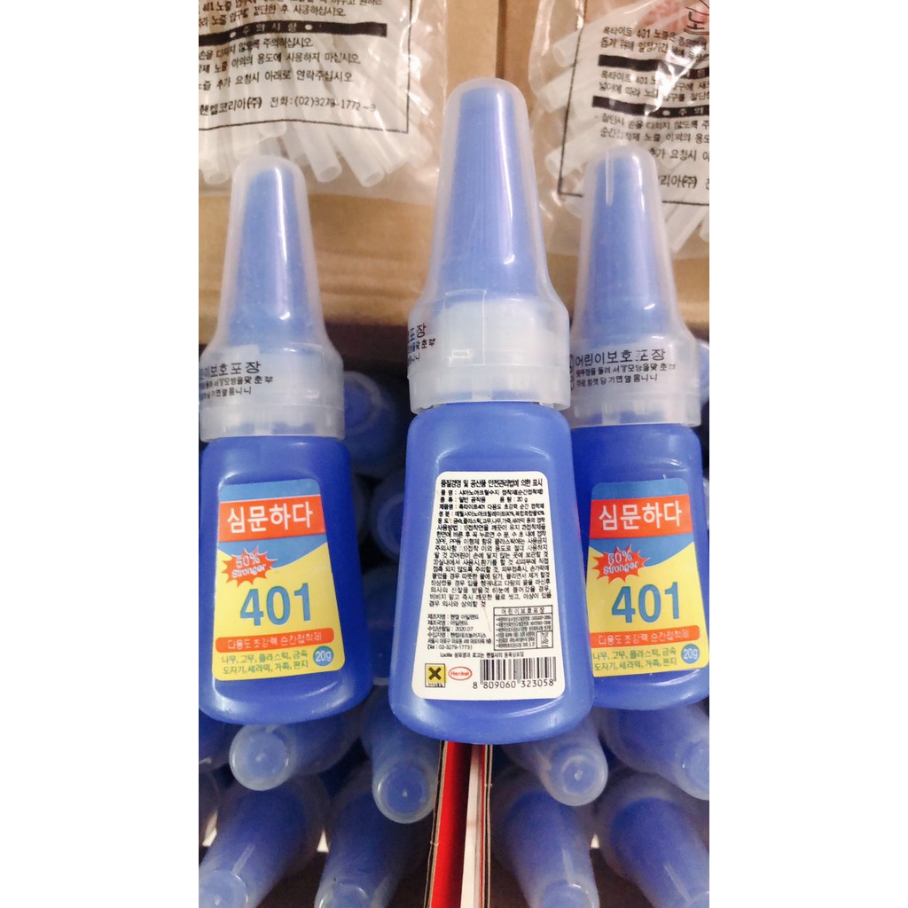 Keo dán móng 401 Loctite, dán nail, dán nhựa, cao su, gỗ - dán siêu dính, siêu chắc khô nhanh - Việt Linh Store