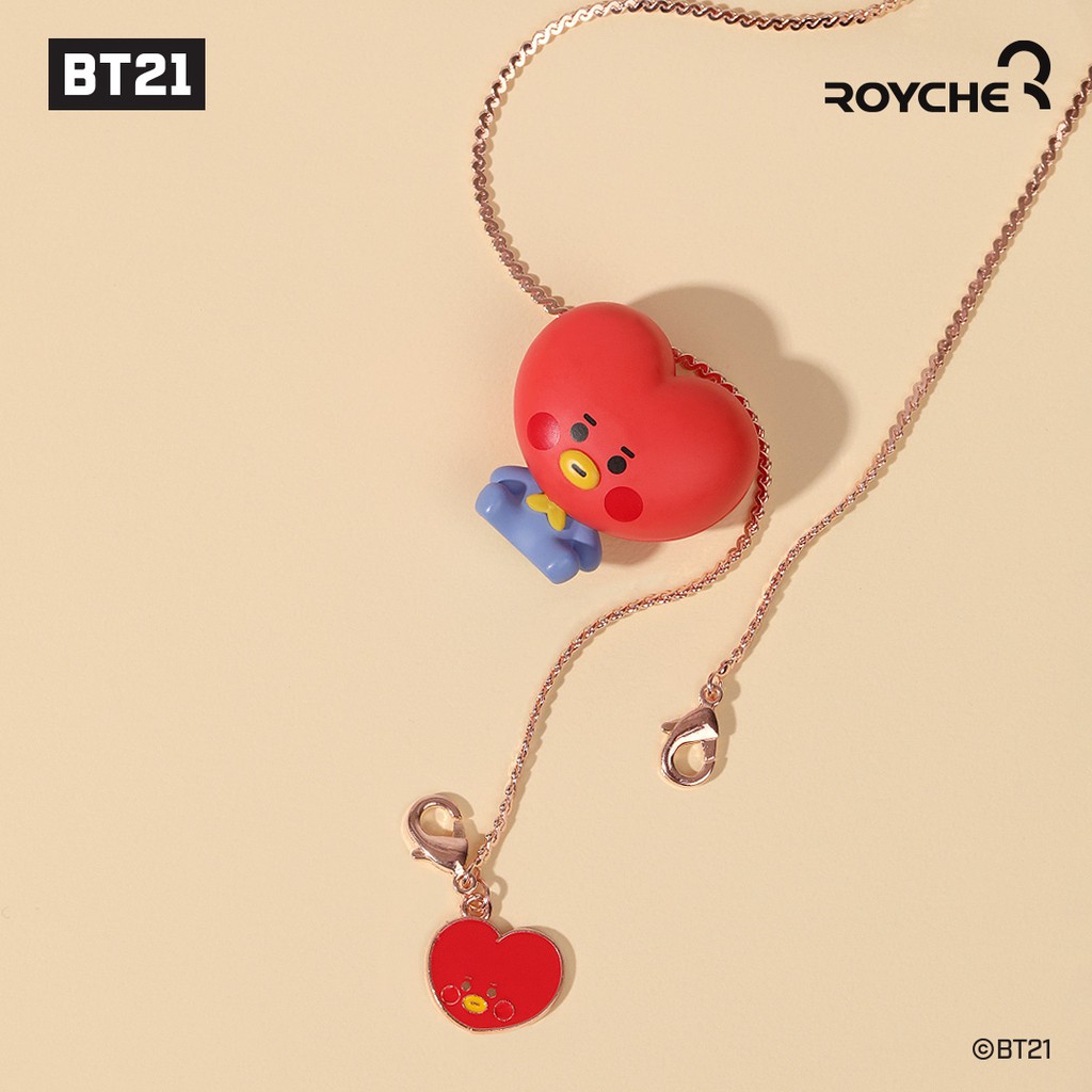 DÂY ĐEO KHẨU TRANG BT21 MASK PENDANT MÀU GOLD Beens Company