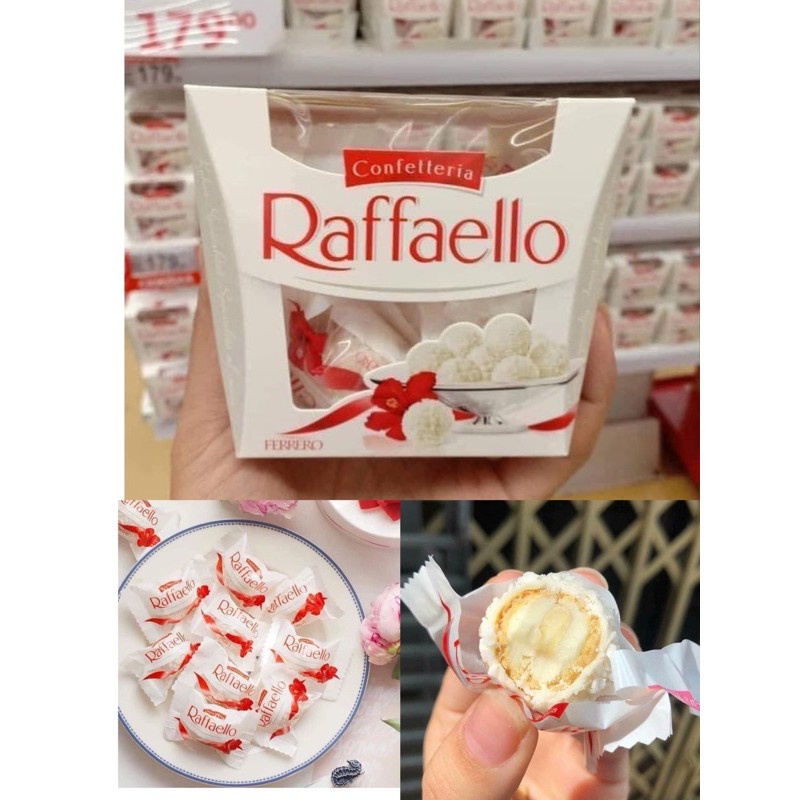 Kẹo Raffaello Chocolate kem Dừa Nga (hộp sắt 100g, hộp giấy 150g)