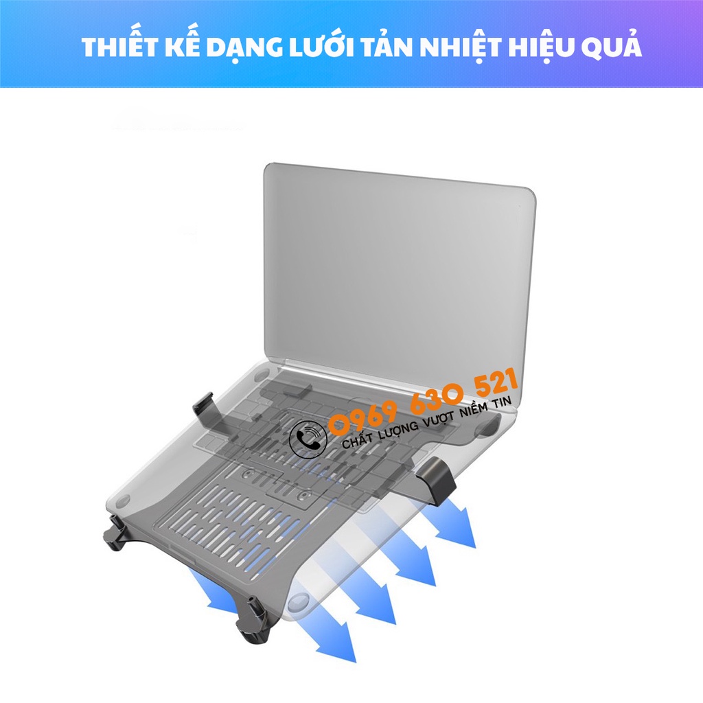 COMBO Giá Treo Màn Hình NB-F160 17 - 27 Inch Kèm Kẹp Đỡ Laptop FP2 Chính Hãng NB