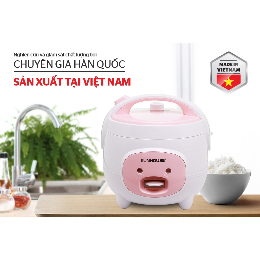 Nồi cơm điện SUNHOUSE 1.8L SHD8607W chính hãng bảo hành 12 tháng GiadungDrB