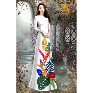 VẢI MAY ÁO DÀI IN 3D ĐẸP ẢNH THẬT(HOT)