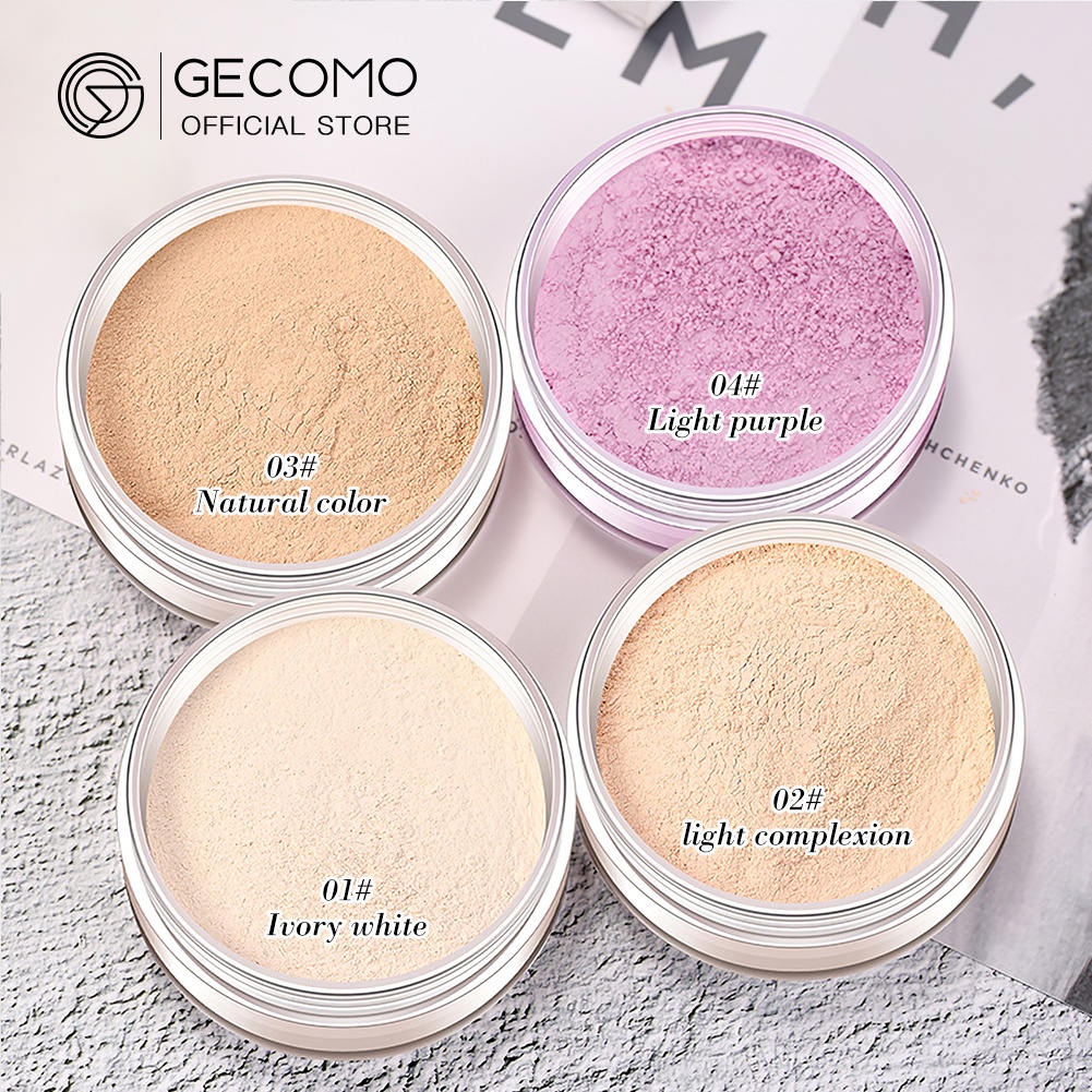 GECOMO Mattifying Loose Powder Oil Control Matte Chống bóng nhờn Trang điểm không trọng lượng cho khuôn mặt | BigBuy360 - bigbuy360.vn