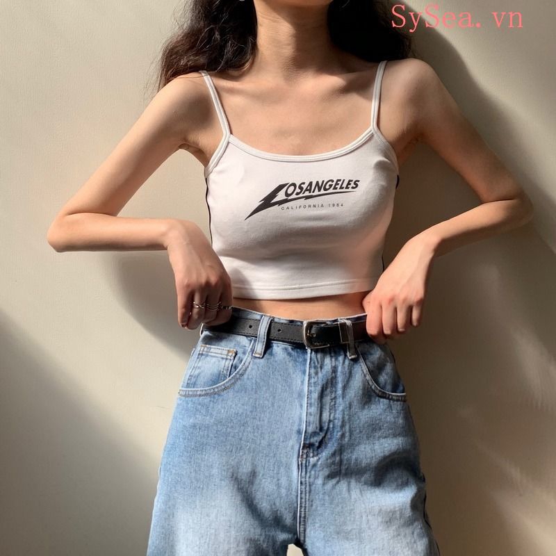 Áo dây nữ cộc tay hở eo quyến rũ