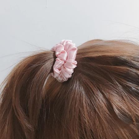 Bộ 3 dây buộc tóc màu trơn phong cách Hàn Nhật thời trang cho nữ