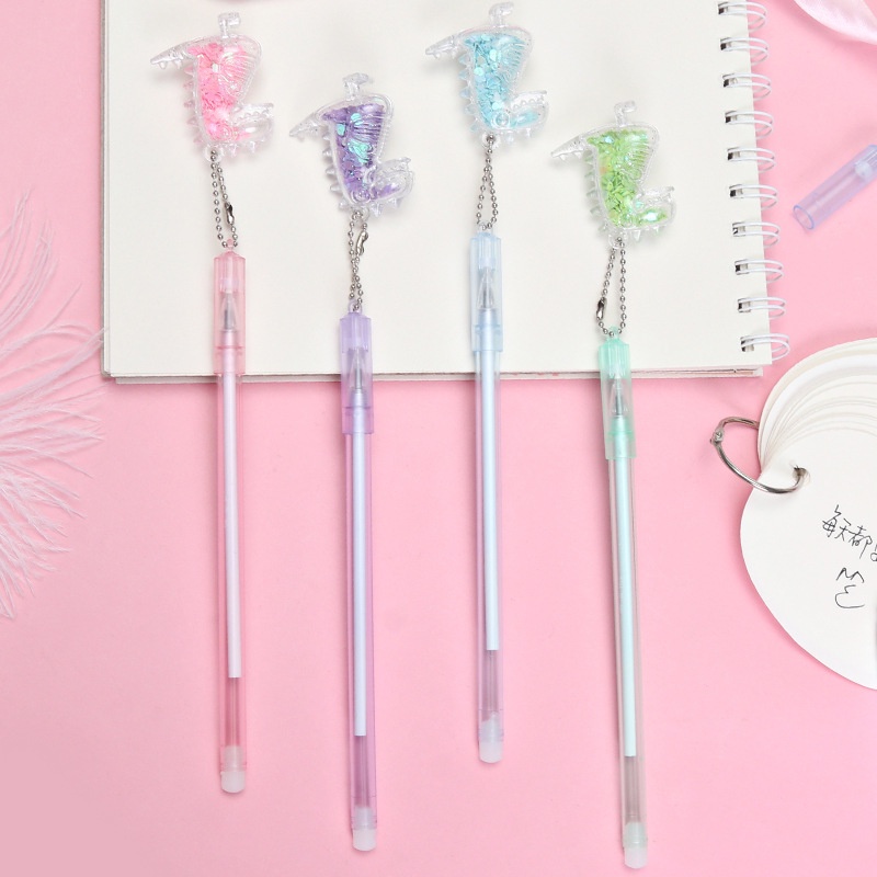 Bút Mực gel Hình Ly Trà Sữa Đính Kim Sa Lấp Lánh Dễ Thương Cho Học Sinh Ruột bút gel bút gel nhiều màu bút bi bấm cute