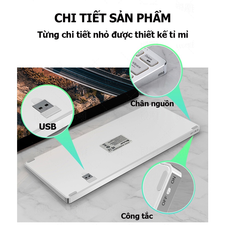 Bàn Phím bluetooth Không Dây KB01 Sử Dụng Được Cho Các Thiết Bị điện thoại, ipad, máy tính-KB01