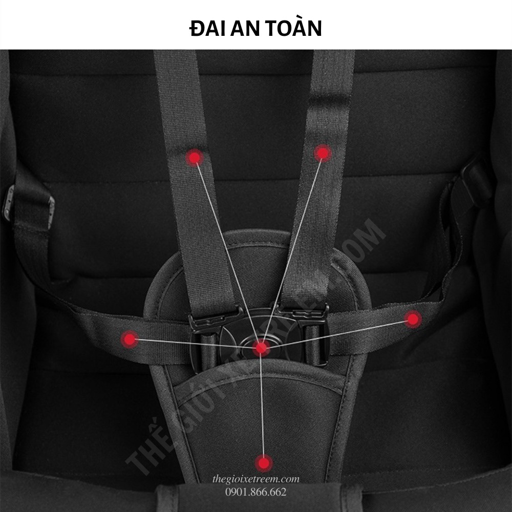 Xe đẩy đôi cho bé Seebaby T22