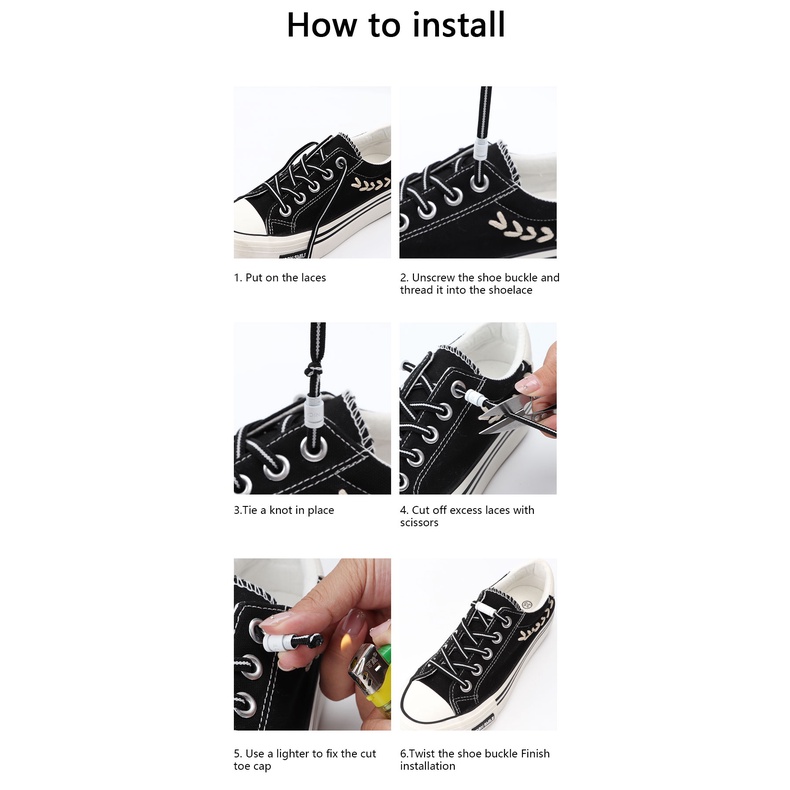 1 Cặp Dây Giày Co Giãn Không Cần Buộc Nhiều Màu Sắc