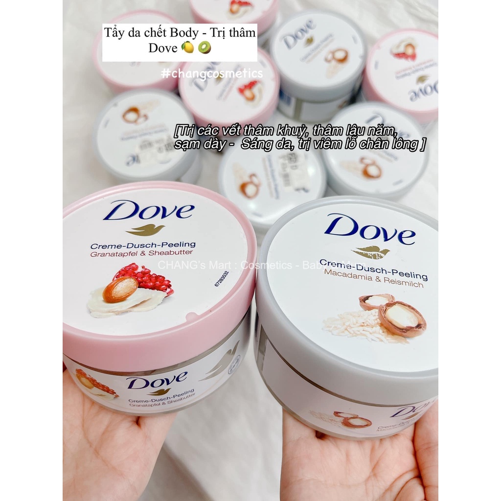 Tẩy Da Chết Toàn Thân Body Dove Bản Đức 225ml