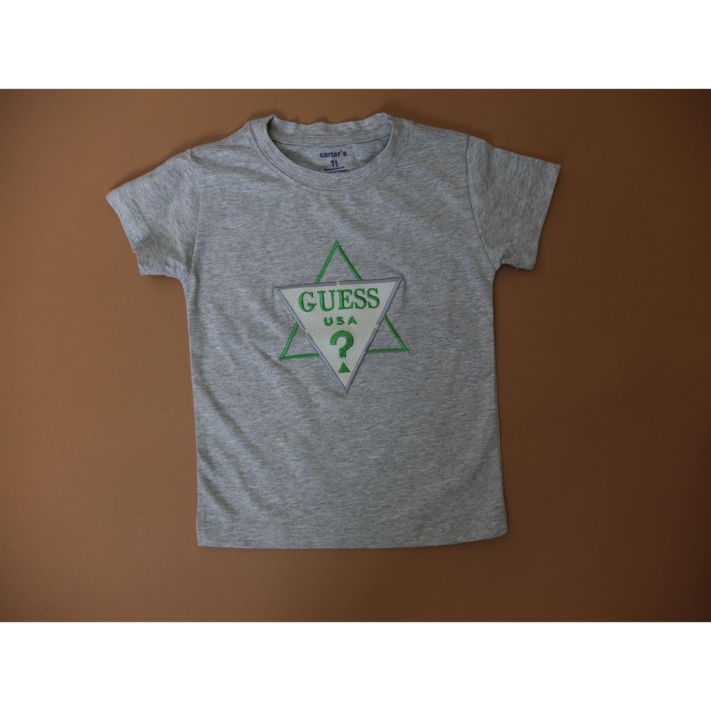 Áo T-Shirt cho bé trai, màu xám phối hoạ tiết đơn giản