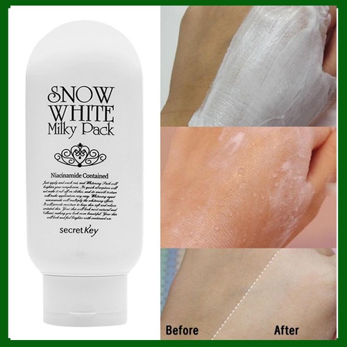 TẮM TRẮNG SNOW WHITE ❤️FREESHIP❤️KEM DƯỠNG TRẮNG DA TOÀN THÂN SNOW WHITE MILKY PACK SECRET