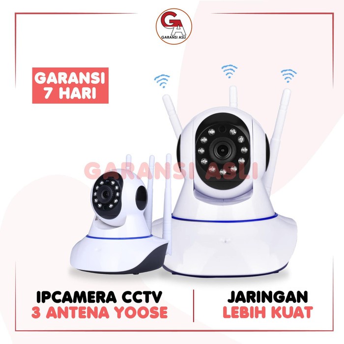 Camera An Ninh Cctv 3 Ăng Ten Wifi Không Dây