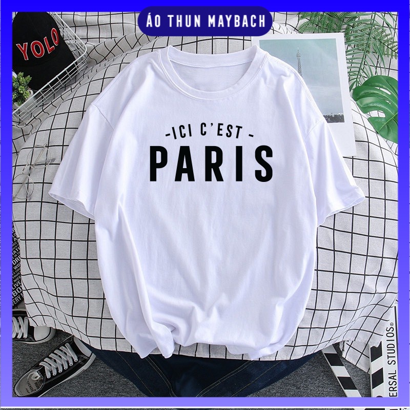 Áo Thun Tay Lỡ Unisex ICI CEST PARIS MESSI Chất Cotton Dày Mịn